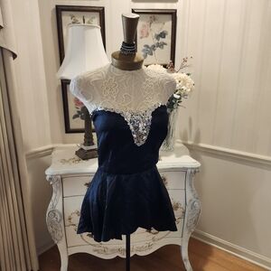 Vintage Altered Couture Dark Fairy Sexy Little Costume Dress XS